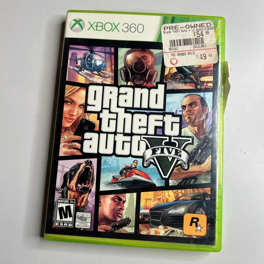 Grand Theft Auto V (Microsoft Xbox 360, 2013)‎ Complete Map 2 Discs Tested GTA 5